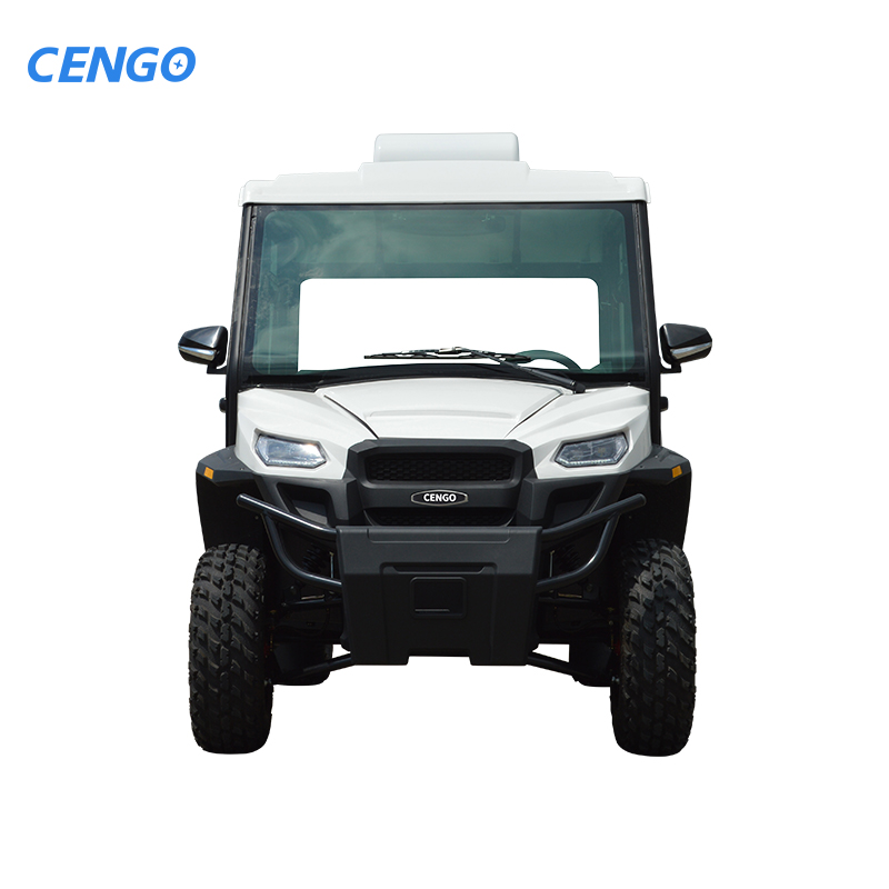 48V Electric UTV Golf Cart with 4 Seats 30-50Km/h Speed 50-70km Range 500kg Capacity CE/GCC Certified Drum Brakes