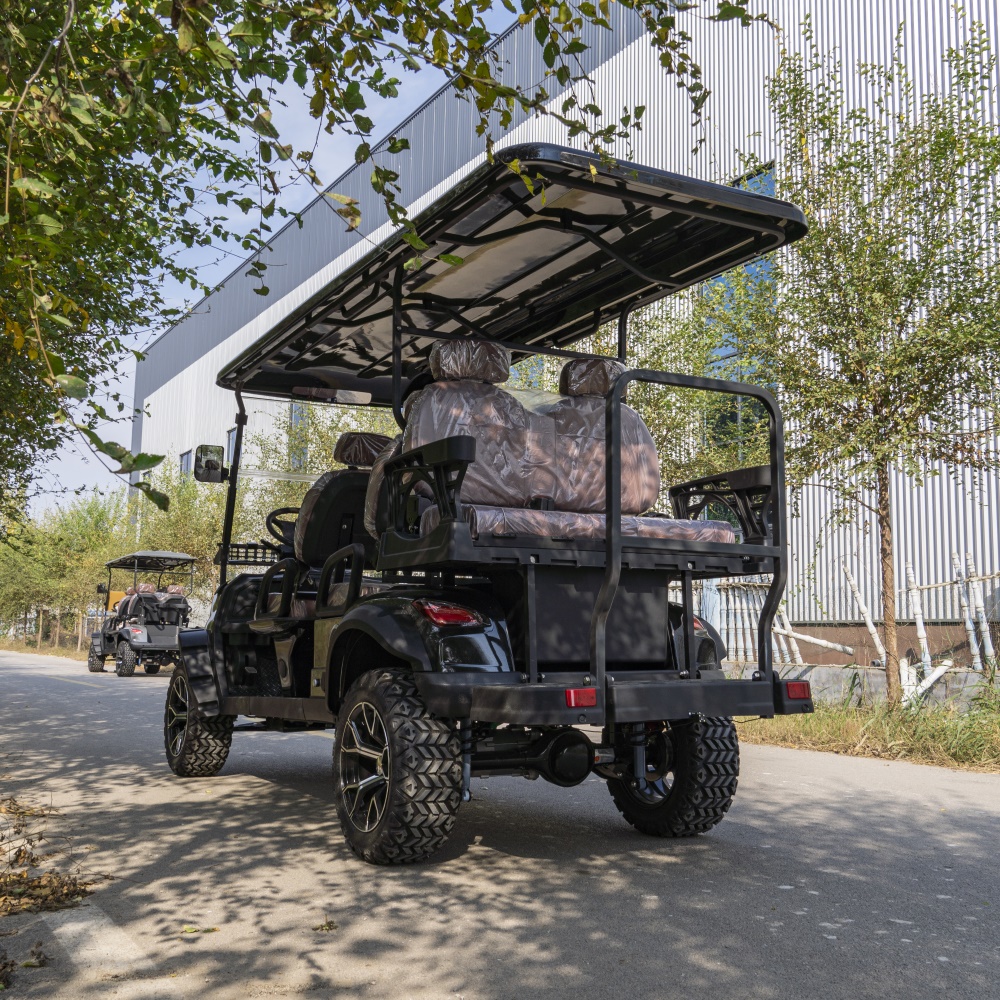 Hot Selling 60V 100Ah Lithium Battery Electric Golf Cart 4 Stroke Engine 70-90km Range 6 Seater Street Legal LSV
