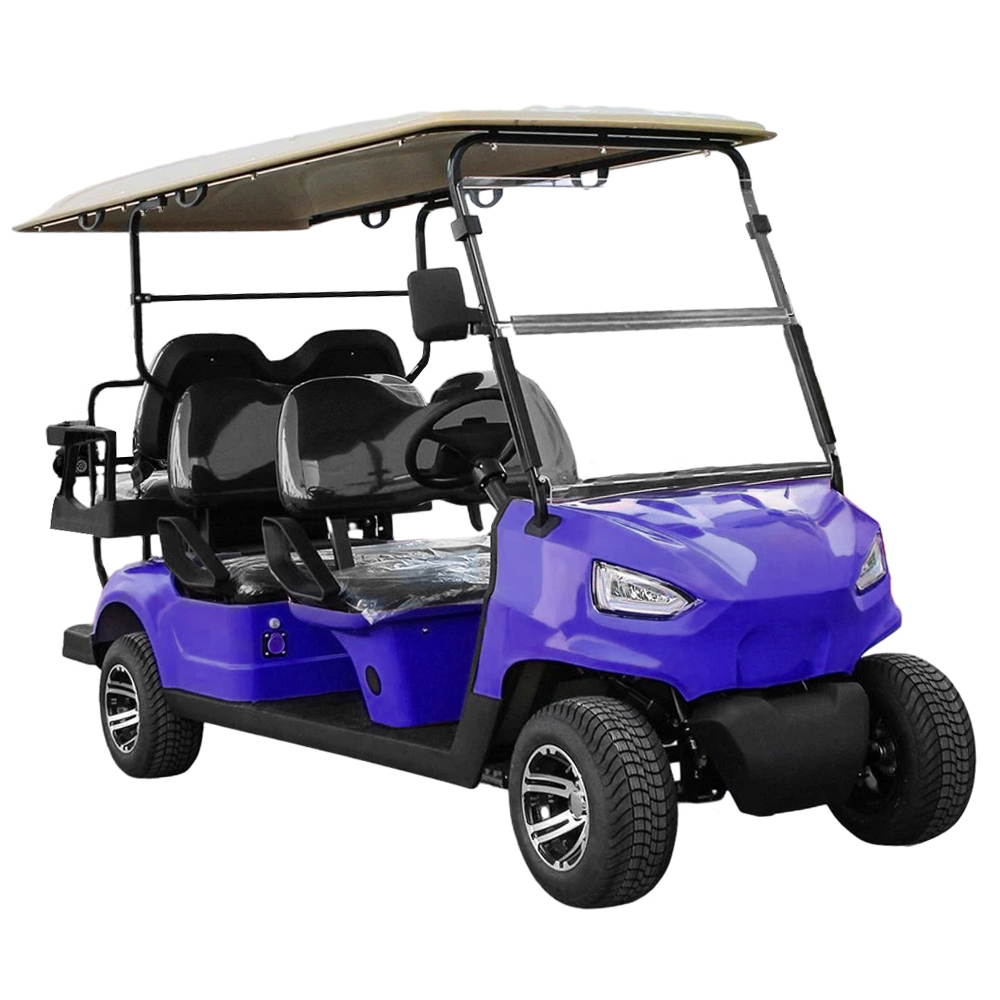 3500W Solar-Powered Four-Seater Golf Cart Eco-Friendly Electric Golf Vehicle