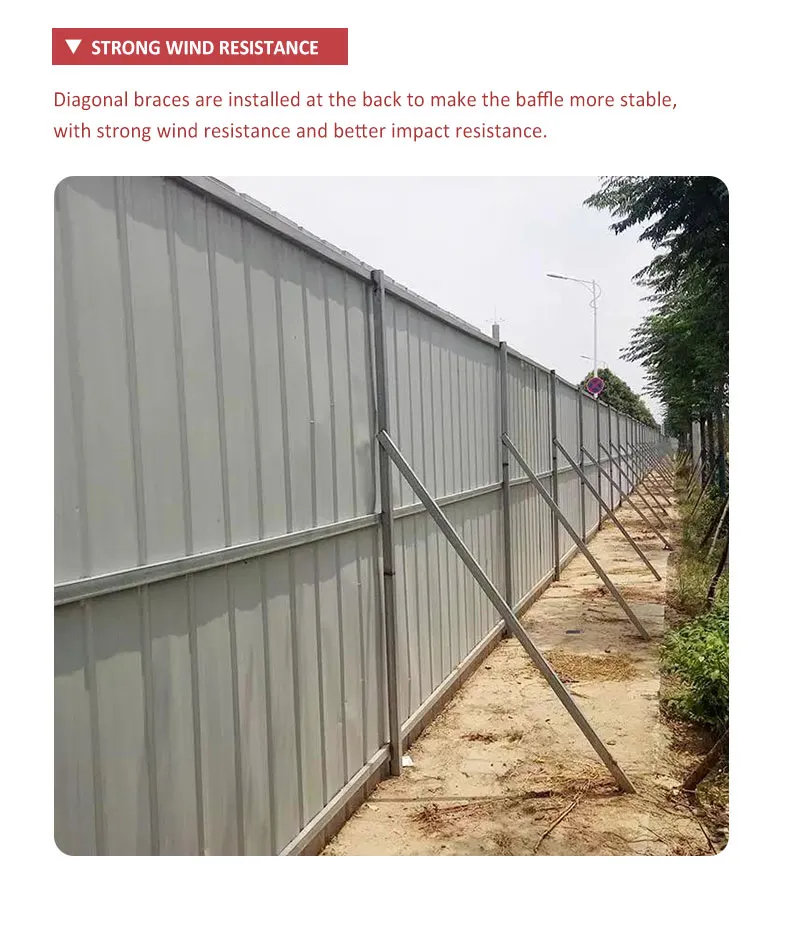 Quick Assembly Construction Hoarding Modular Fence System for Emergency Construction Projects