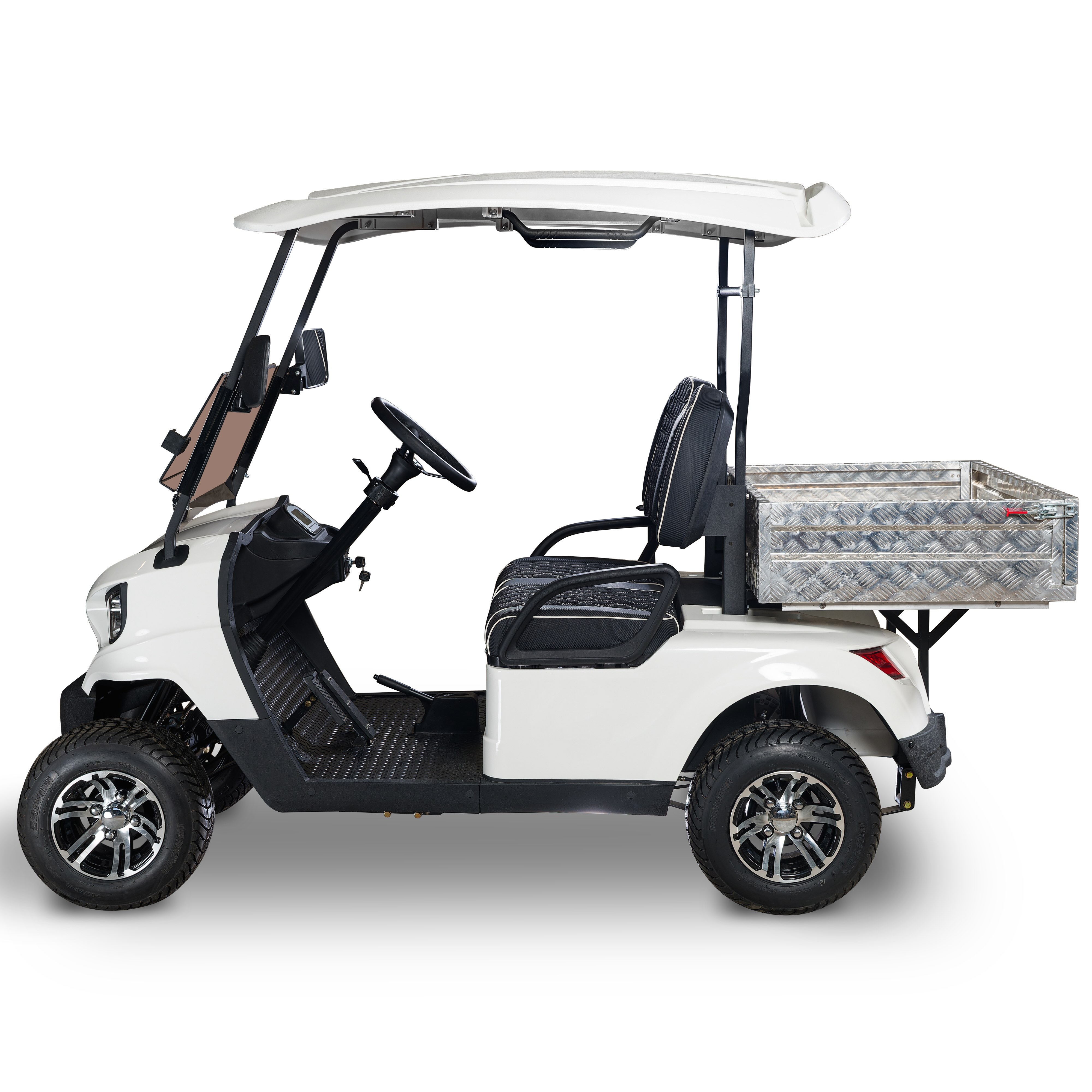 2 Seater Small Electric Golf Cart with Rear Cargo Bed at Good Price