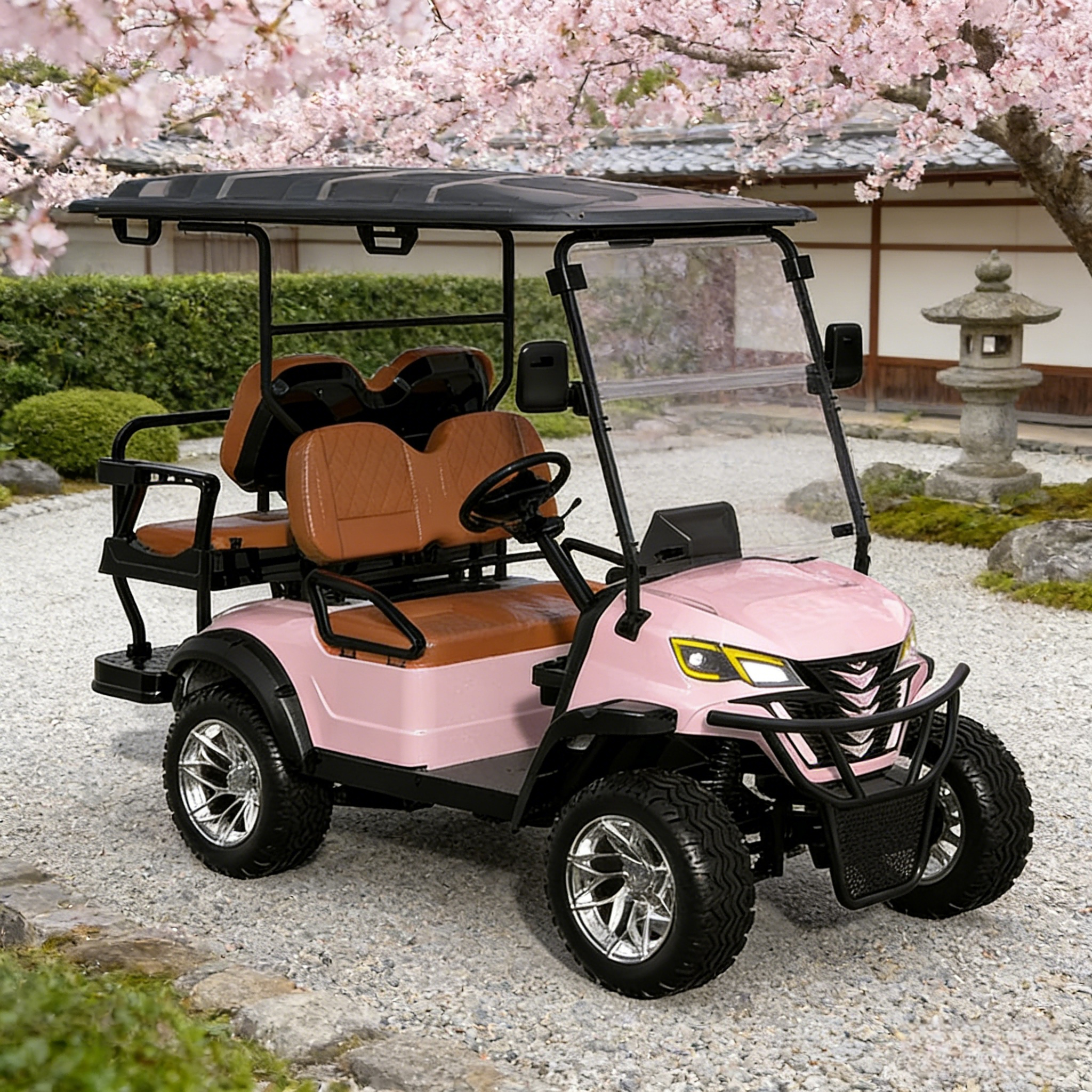 Wolan 3-4 Seater Electric Golf Cart with CE/DOT/Eec Certifications 70-90km Range for Budget Rental Fleet Service