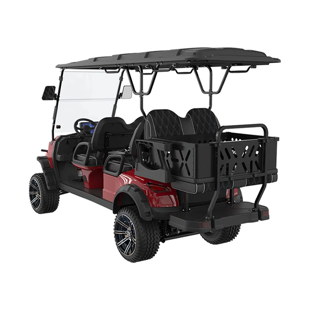 Hot Sale 6 Seater Gorgeous Golf Kart Comfort Lithium Electric Golf Cart with Rear Iron Box