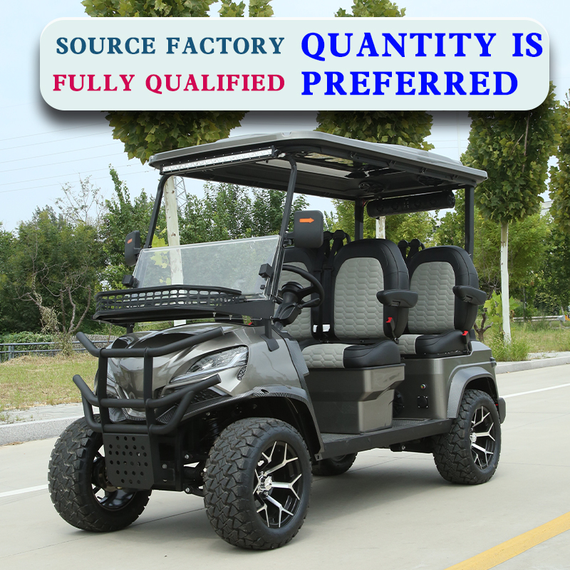 New Style Battery Solar 6 Seaters Off-Road Electric Golf Cart Buggy Street Legal