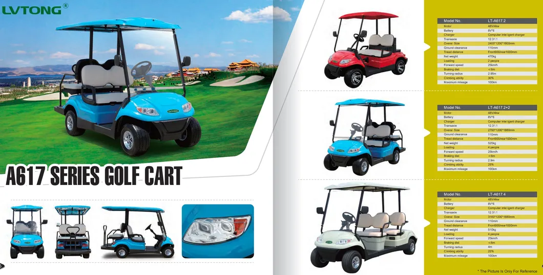 High-Performance 5.5m Braking Distance Golf Cart for Tours