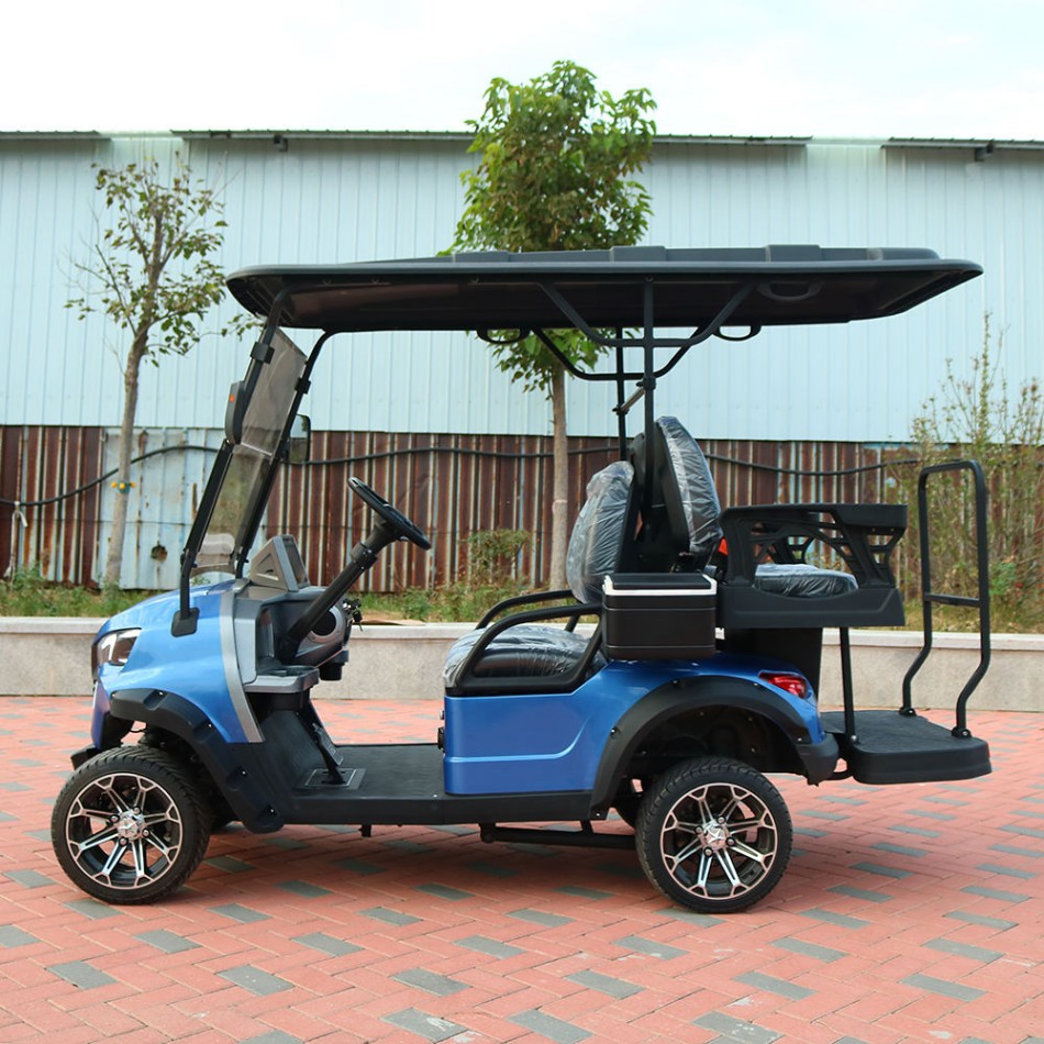 High-Resilience High-Speed Performance Reliable 4 Seaters Golf Cart with LCD Display-Equipped