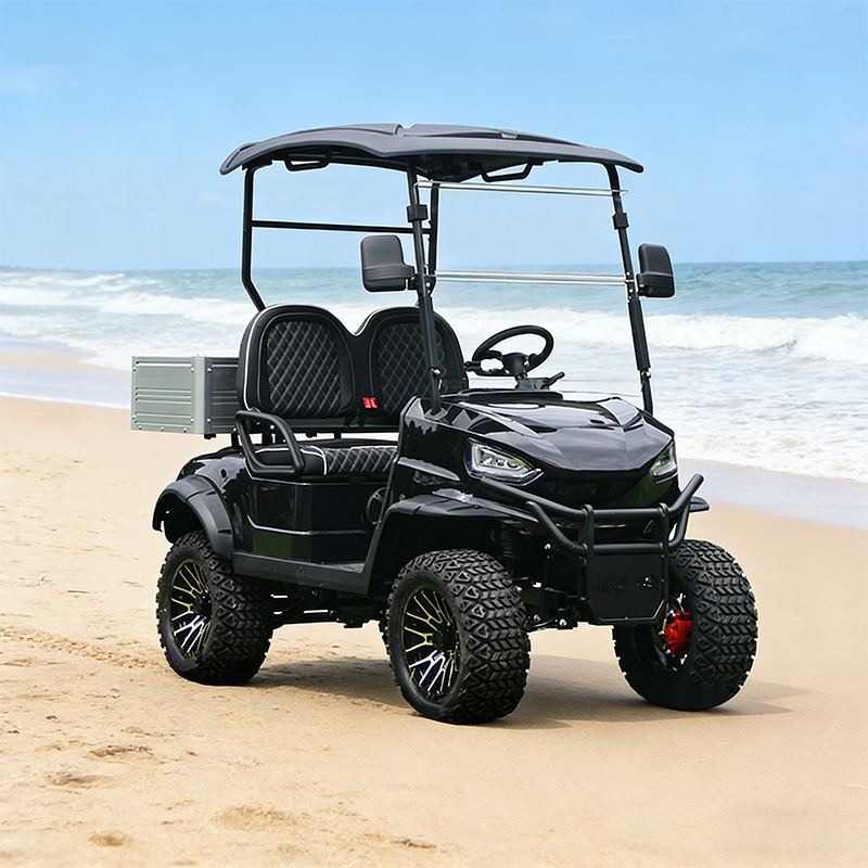 2-Passenger Utility Lifted Golf Cart with Aluminium Cargo Box