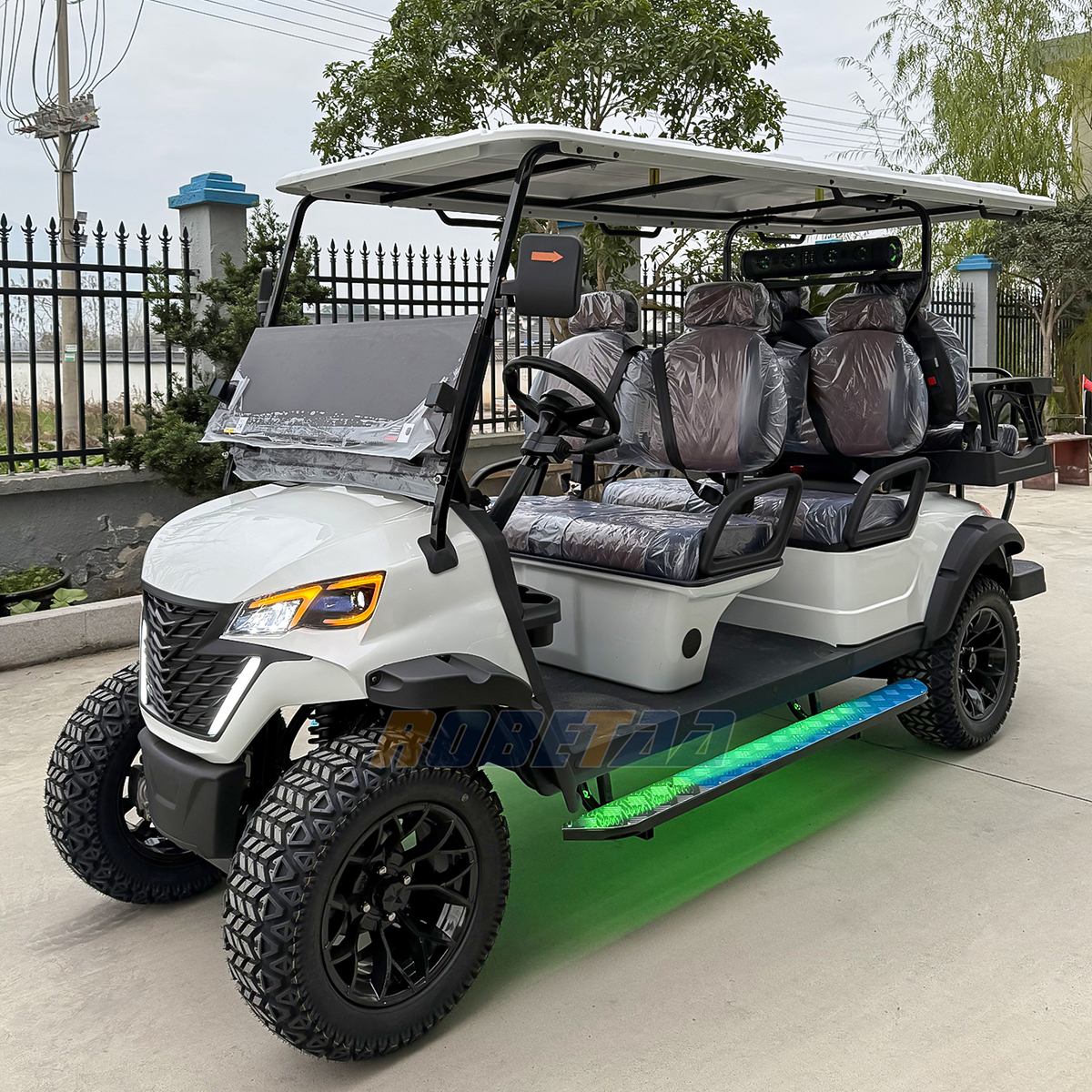 6 Person Electric Golf Cart New Arrival Offroad Vehicle CE Ccertificated Accept Customized