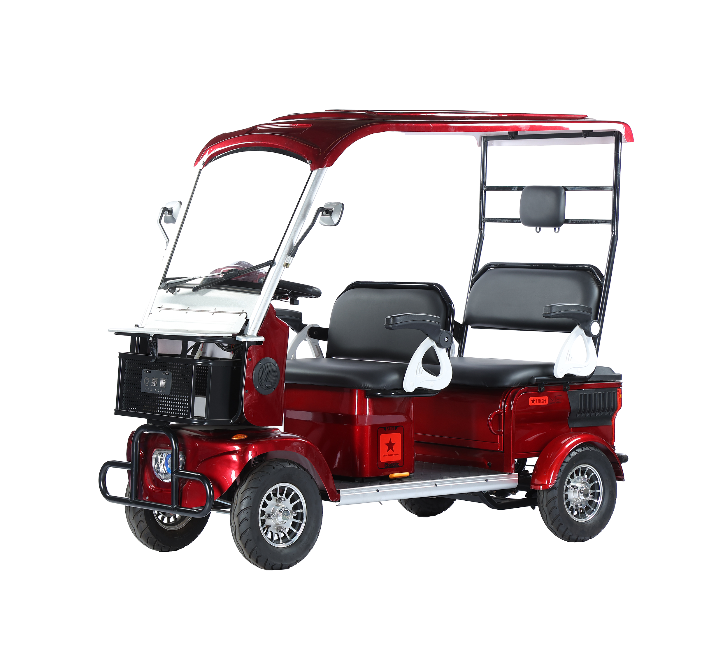Robust Steel Frame Electric Bike with Solar-Powered Golf Cart for Parks and Grasslands Features Brake /Other Electric Bicycles