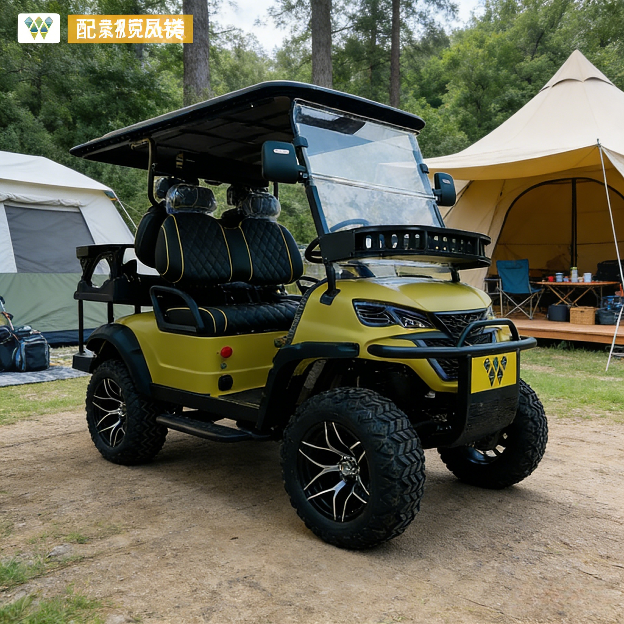 WOLAN Manufacturer Support Customization GPS Track 4 Seater Fleet Golf Cart for Rental Management