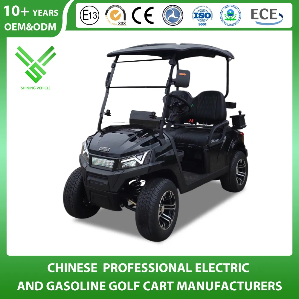 Shininglsv 2 Seat 72V 150ah Lithium Extended Range Shuttle Golf Cart