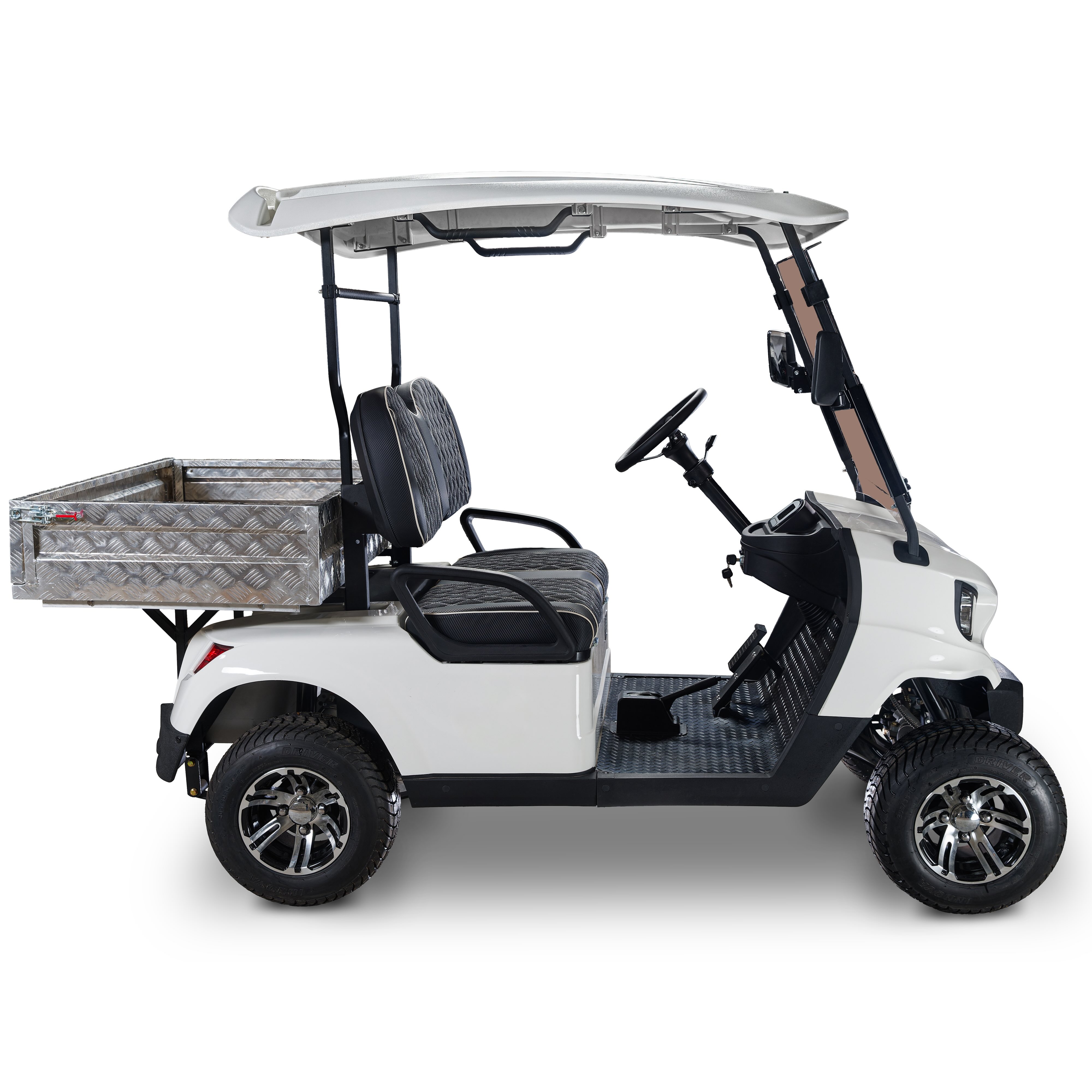 2 Seater Small Electric Golf Cart with Rear Cargo Bed at Good Price