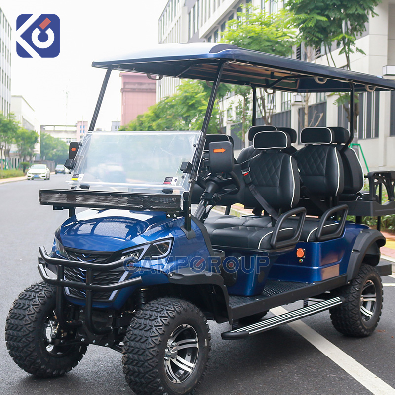 CAMP 6 Seat Golf Cart Luxury Gasoline Off Road Golf Buggy Club Car Gas Powered Golf Cart