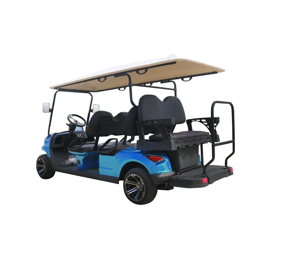 4+2 Golf Cart With 70-90KM Range for Golf Courses and Resorts Spacious Interior Safe Design Cheap Wholesale Price