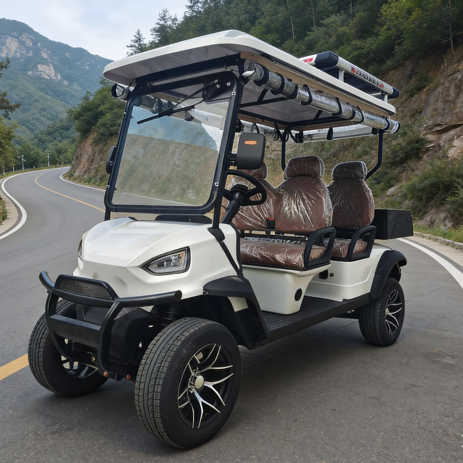 Off-Road 6-Seater Golf Cart Heavy-Duty Tires Strong Torque Stable Grip &ndash; Handle Various Road Conditions Easily