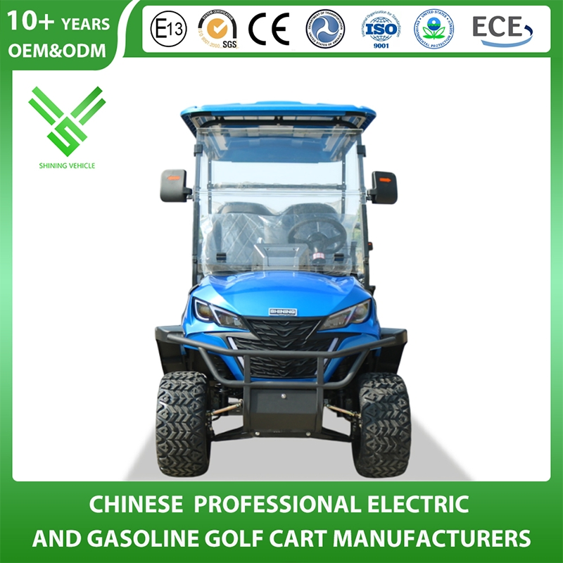 China Golf Cart Wholesale Manufacturer 2/4/6 Seater Utility Shopping Buggy Car Lifted off Road 48V Lithium Electric Power Golf Cart for Residential Property