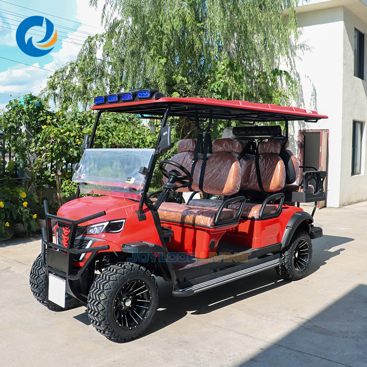 Golf Cart Rental Management Software Booking System Fleet Optimization Metal 5KW AC Motor Lead Acid Battery