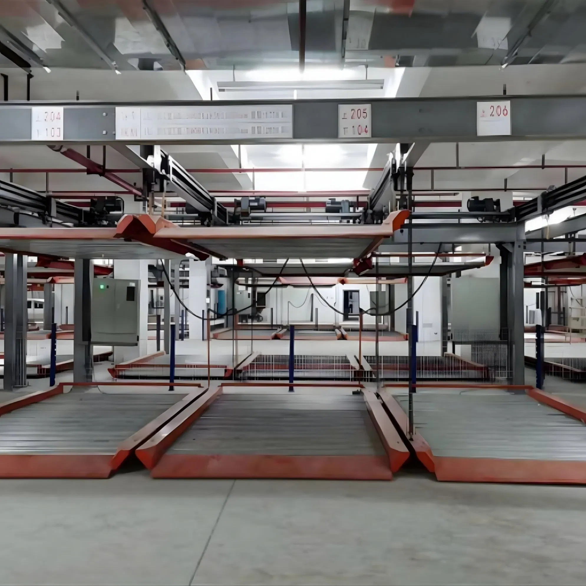 Compact Puzzle Parking System Designed with Modular Steel Frames to Double Parking Capacity in Limited Areas