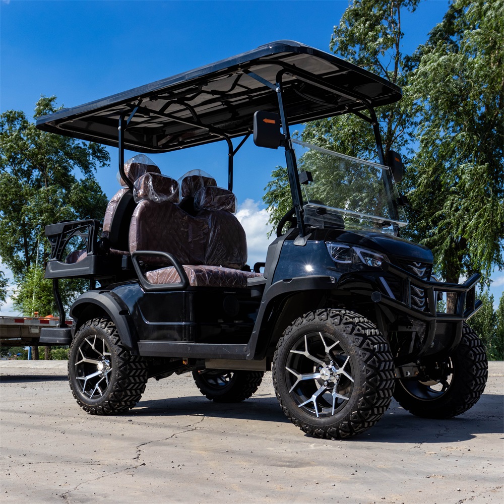 Latest Model 4 Seater Off-Road Electric Golf Cart t with Lithium Battery Powered Street Legal Golf Car CE Certification