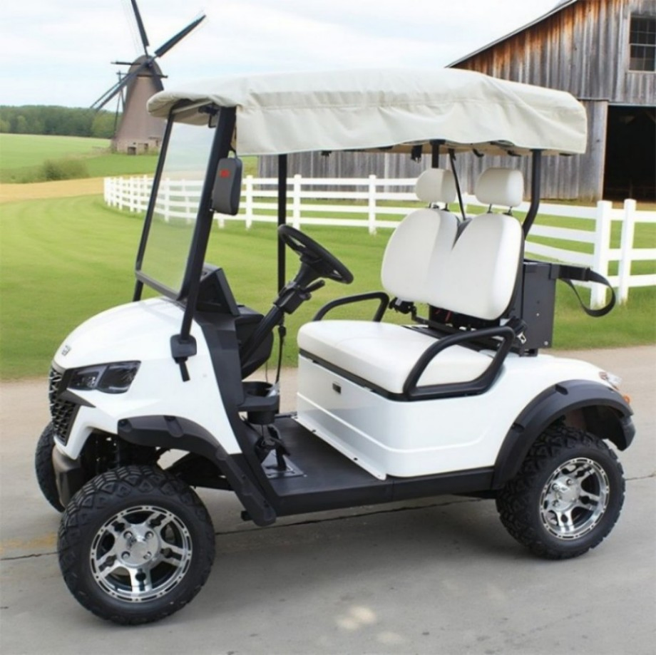 Hot Sale High Performance 2 Seater Electric Golf Cart 48V Battery Top Product Manufactured China 5kw Motor Steel Club Car