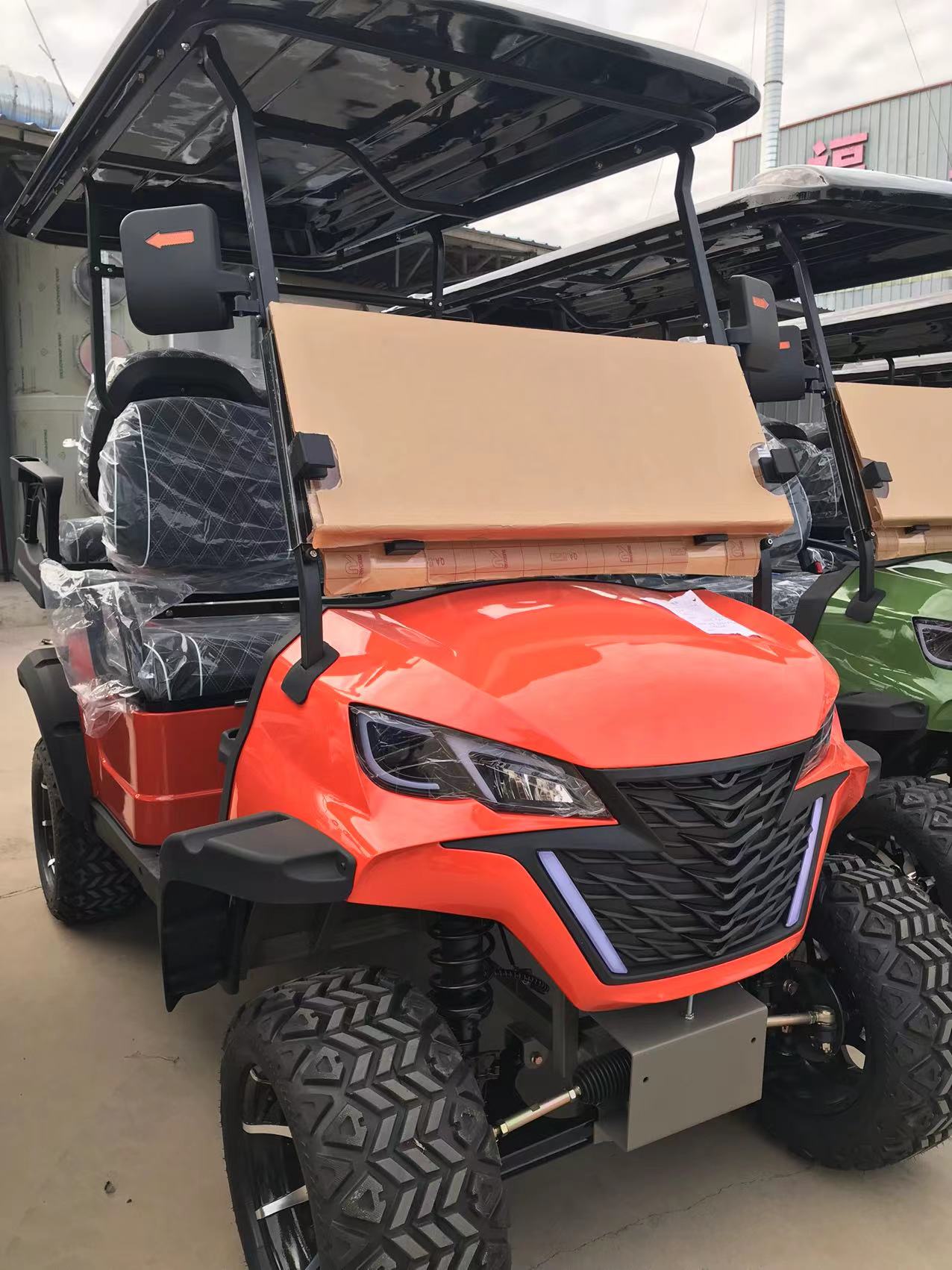 Off-road electric 4 seater golf cart suspension