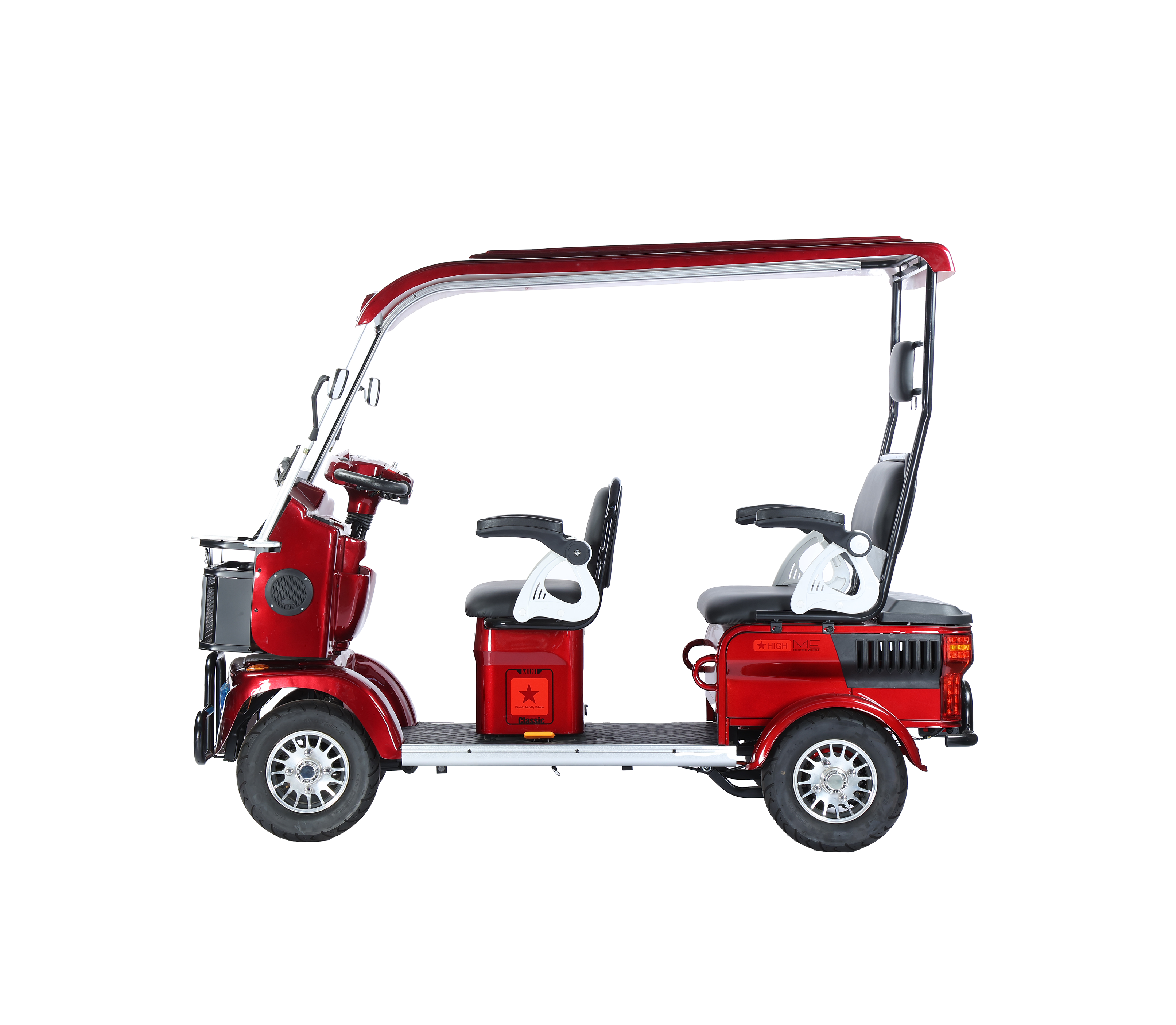 Robust Steel Frame Electric Bike with Solar-Powered Golf Cart for Parks and Grasslands Features Brake /Other Electric Bicycles