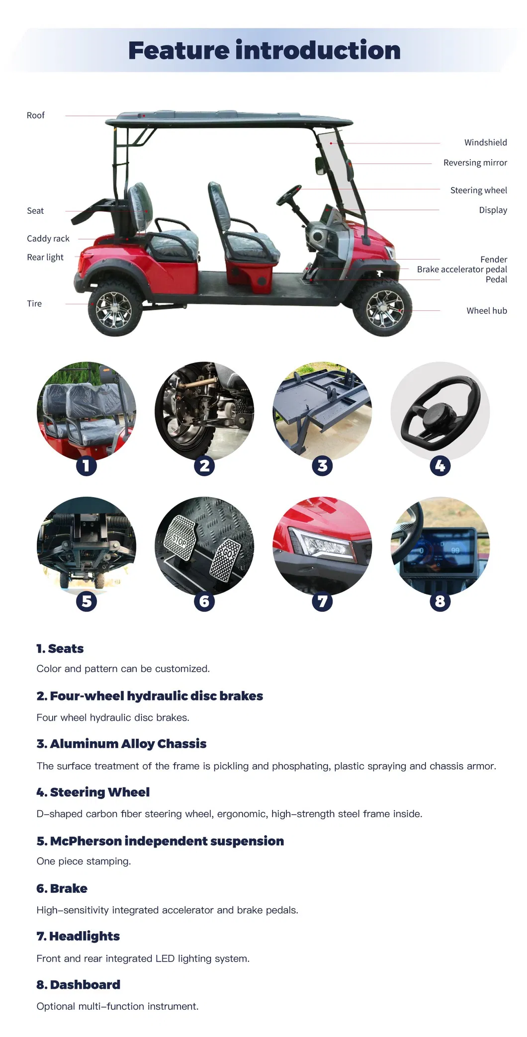 Club Golf Scooter Lithium Battery