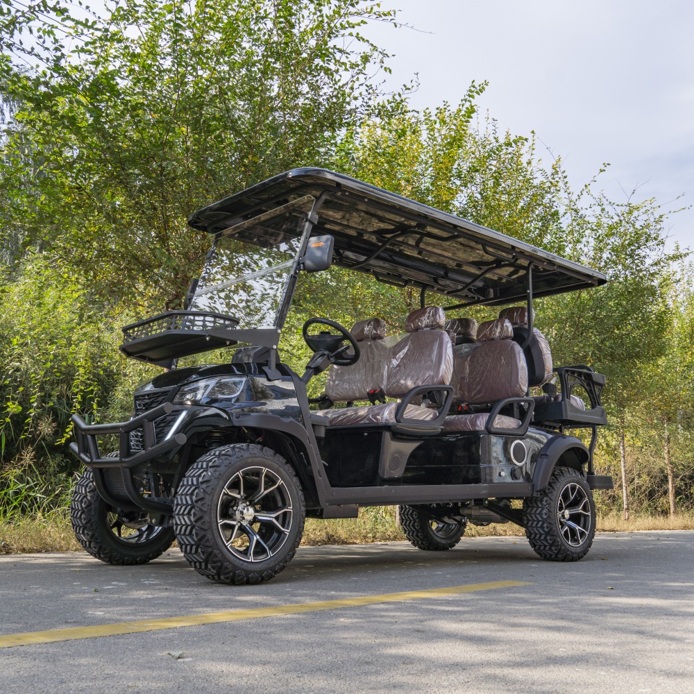 Hot Selling 60V 100Ah Lithium Battery Electric Golf Cart 4 Stroke Engine 70-90km Range 6 Seater Street Legal LSV