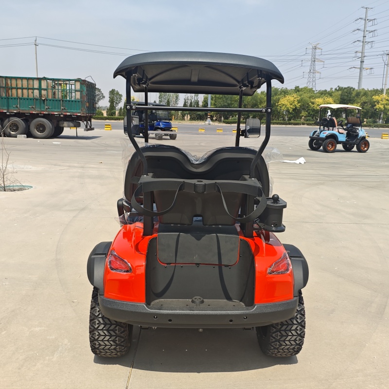 JG Electric 2-Seater Off-Road Cart with Heavy-Duty Suspension and Mud-Terrain Tires for Farm &amp; Golf Course Use