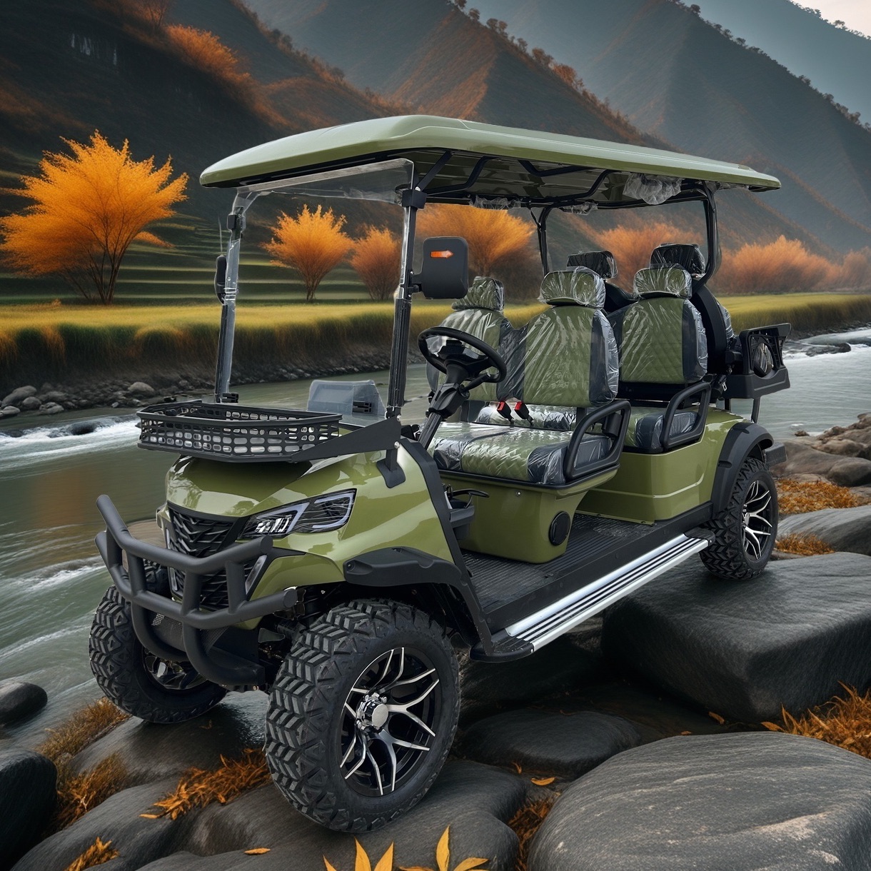 Best Price Off-Road 6 Seats Golf Cart Wholesale Lithium Battery Golf Club Car Free Shipping Electric Buggy for Airport and Hotel