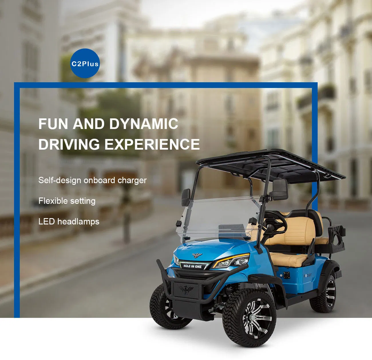 Comfort Indep Suspension & Custom Features 4 Seater Golf Cart Details