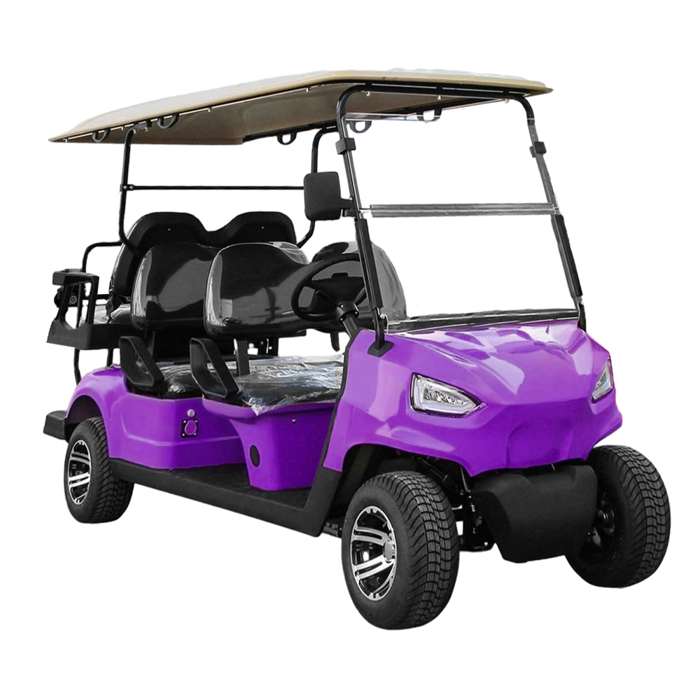 3500W Solar-Powered Four-Seater Golf Cart Eco-Friendly Electric Golf Vehicle