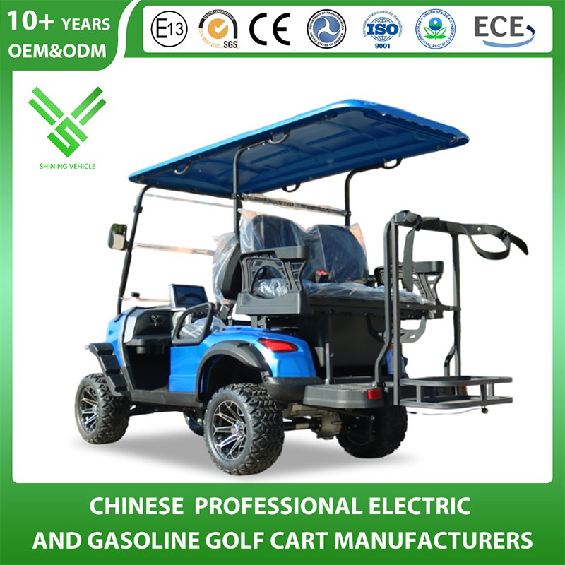 China Golf Cart Wholesale Manufacturer 2/4/6 Seater Utility Shopping Buggy Car Lifted off Road 48V Lithium Electric Power Golf Cart for Residential Property
