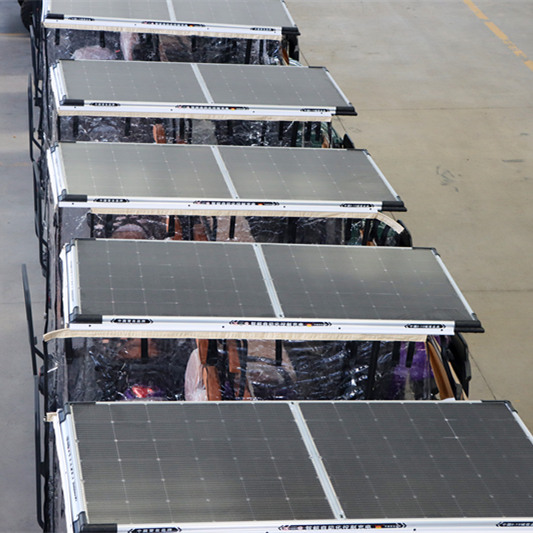 Customized Service 2+2-seater Cart Solar Panel Four Wheel Electric Golf Cart 48V Battery 50-70km Range Steel Chassis Intelligent