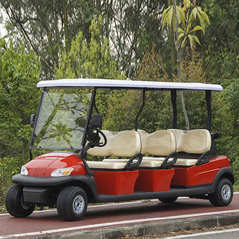 2025 New Design Black Golf Carts Electric Battery 4 6 Seater