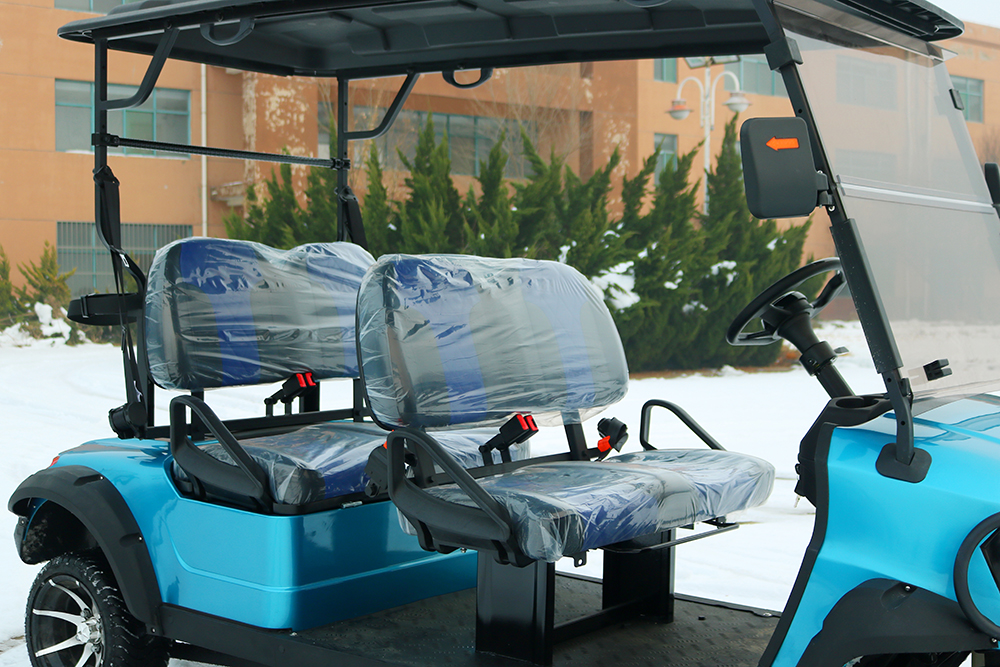 Huanli Brand 48V Solar Power Electric Golf Cart with 5KW Motor Lead Acid Battery 3-4 Seat Models 80-100km Range CE Certified
