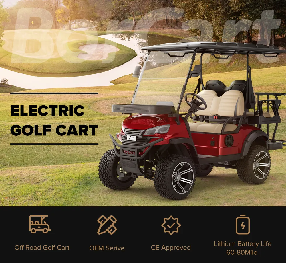 Custom High Performance High Speed Electric Golf Carts 6 Seat Carro De Golfe Hunting Buggy Cart for Sale