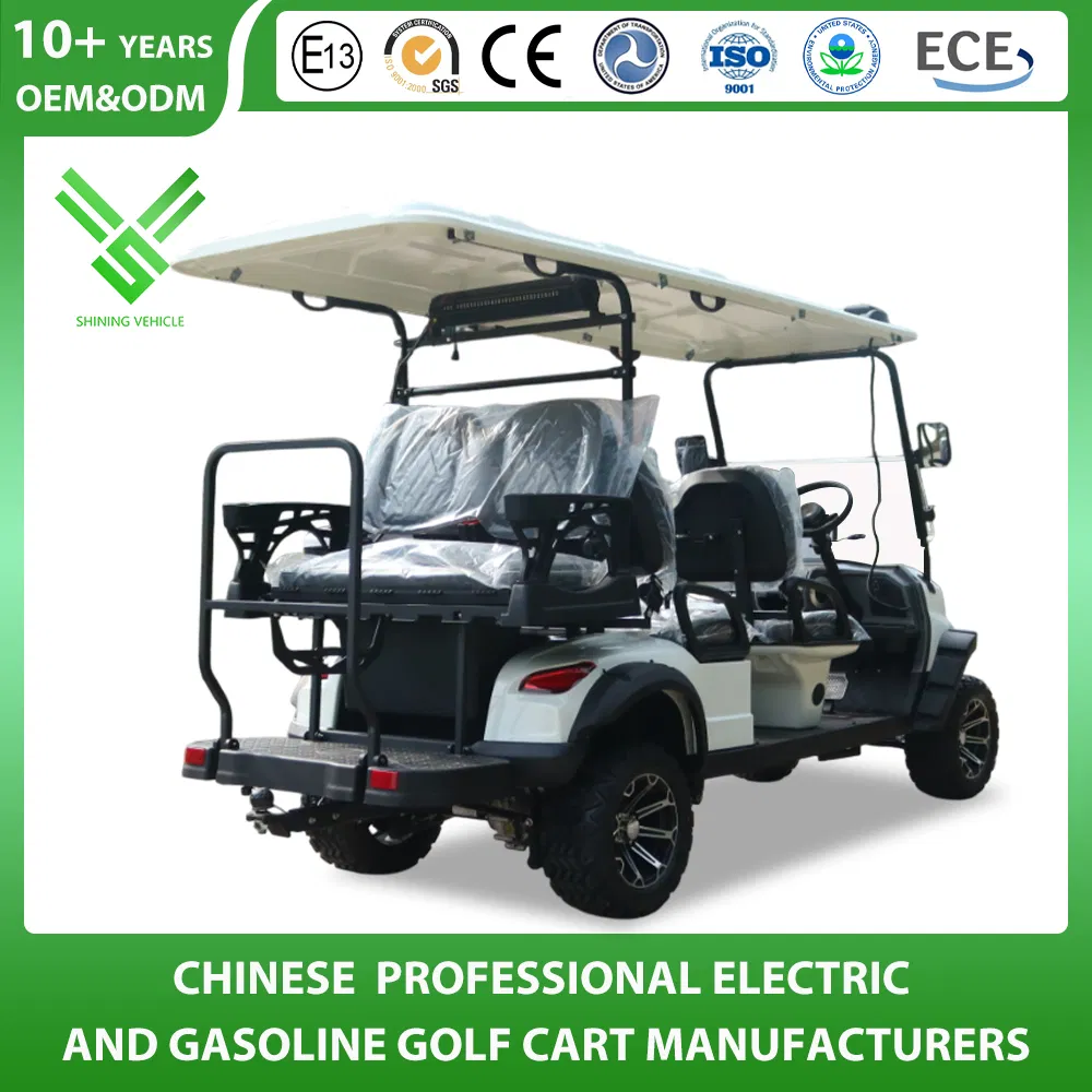 Shining Brand New Design Red Electric 6 Seater Electric Golf Carts