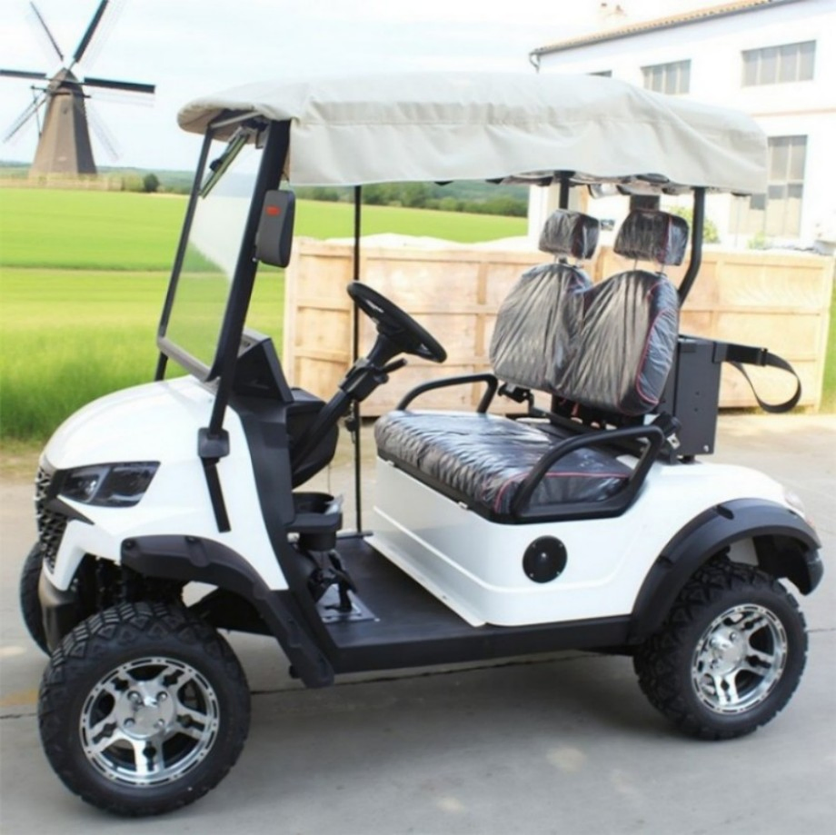 Hot Sale High Performance 2 Seater Electric Golf Cart 48V Battery Top Product Manufactured China 5kw Motor Steel Club Car