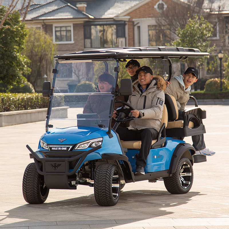 Top China Factory Comfort Indep Suspension &amp; Custom Color/Features 4 Seater Golf Cart