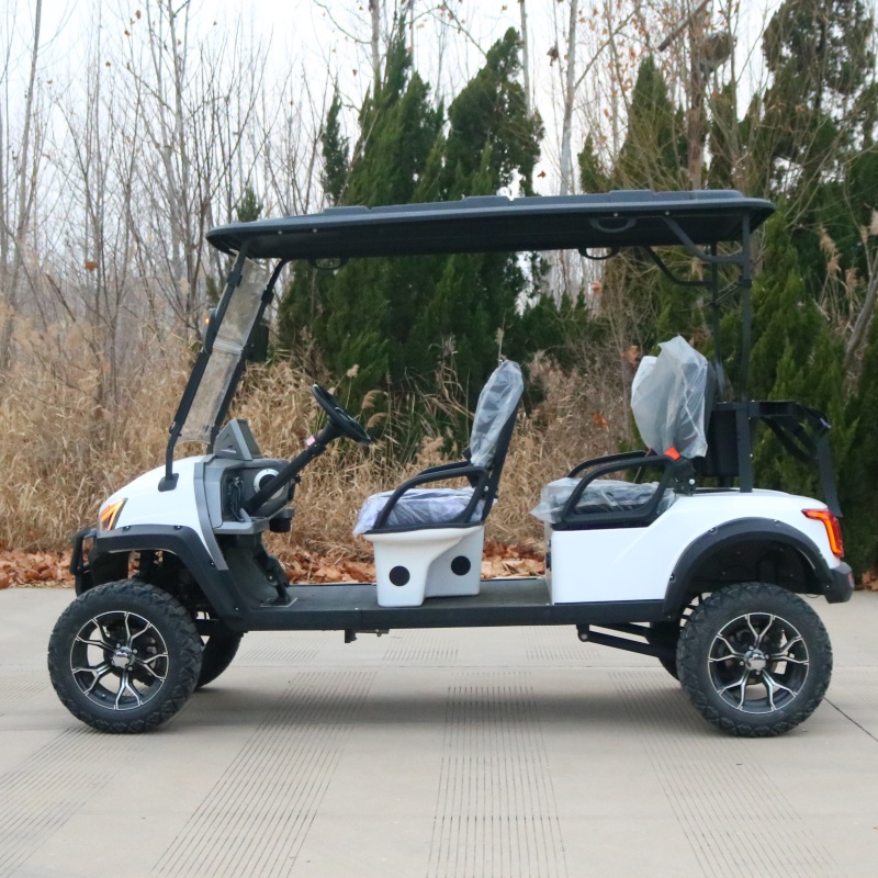 Street Legal 4WD Electric Golf Cart 60/72V Lithium Battery 6-seater Sightseeing Club Car 5000W Motor Electric Cart