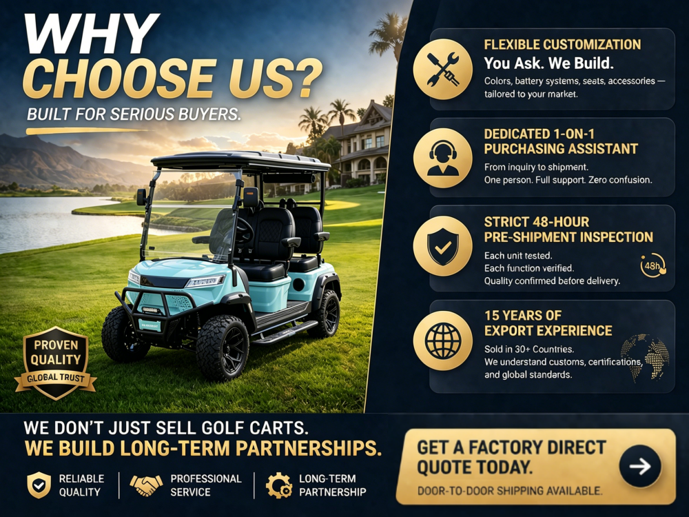Electric golf cart detail 1