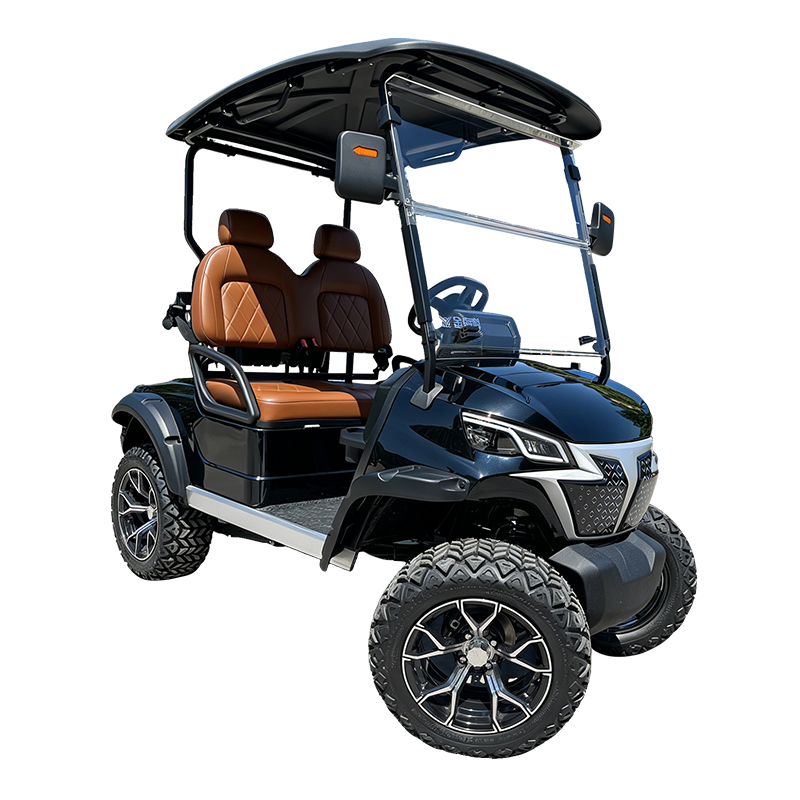 Electric 2 Seater Golf Cart Top Quality Mini Leisure Vehicle Powerful Motor Long Range Battery Resort Community Course Use