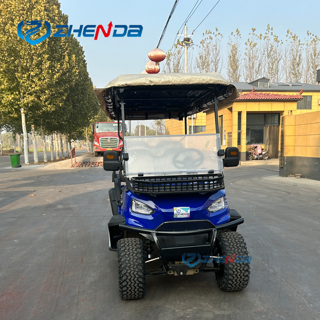 6 Seats Electric Lifted Club Vehicle Hunting Cart with Powerful 5kw AC Motor Electric Golf Buggy Electric Custom Golf Car