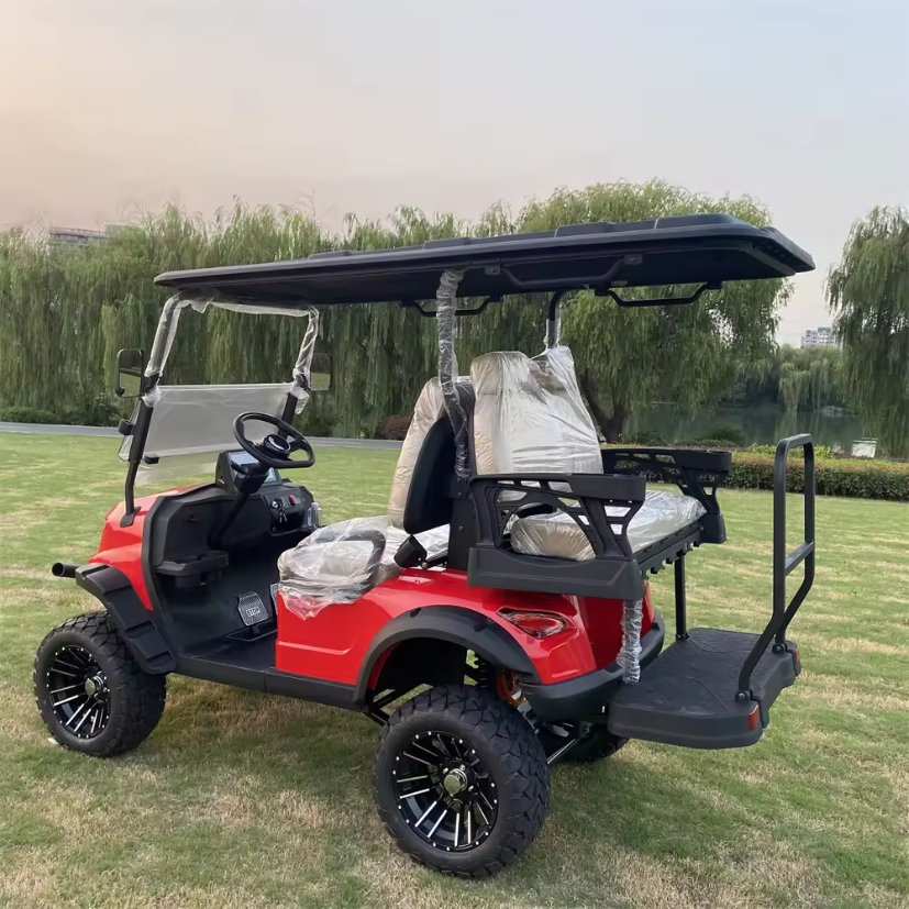 Tongcai EPA Approved 4 Seats 60V System Long Range 90 Km Per Charge Quiet Operation Independent Front Suspension for Bumpy Path Comfort as Electric Golf Cart