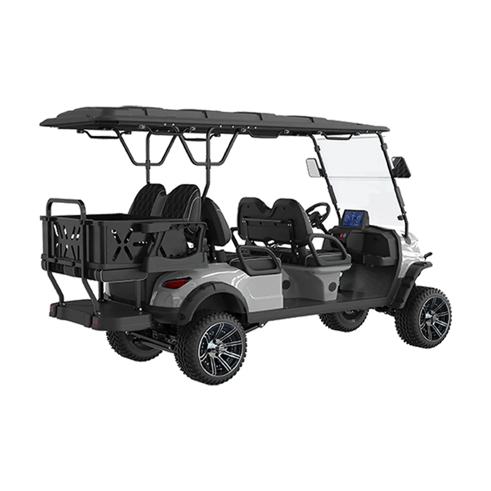 Hot Sale 6 Seater Gorgeous Golf Kart Comfort Lithium Electric Golf Cart with Rear Iron Box