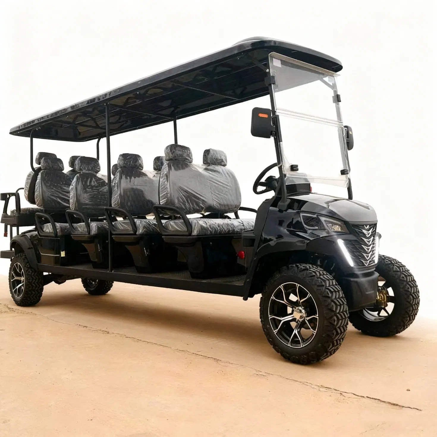 Powerful Smooth Stable High-Performance Low-Speed Electric Community Cart with off-Road Tire