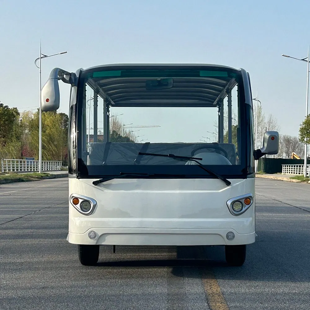 23 Seats Enclosed Tourist Bus Electric Sightseeing Car Shuttle Bus with CE 23-Passenger Open Sightseeing Car