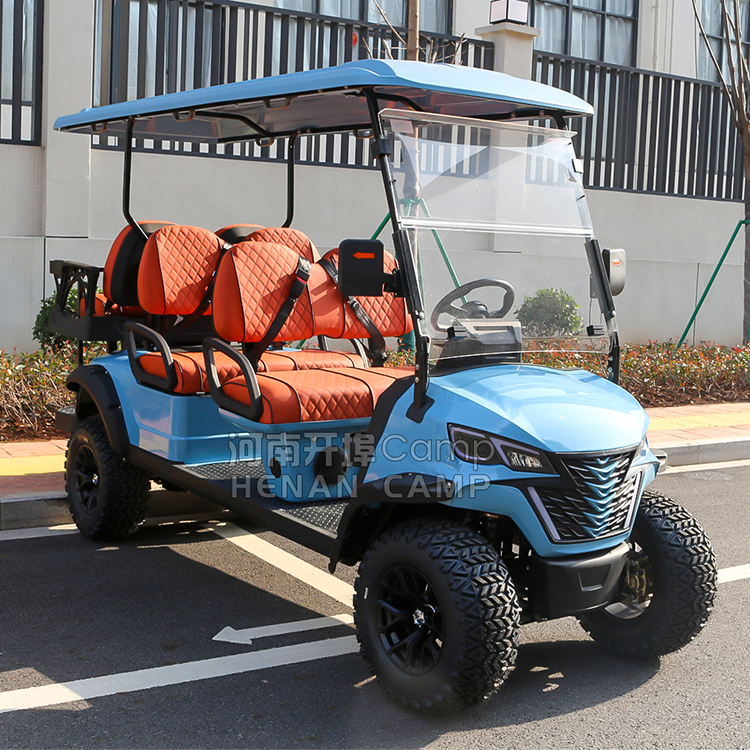 CAMP 6 Seat Golf Cart Luxury Gasoline Off Road Golf Buggy Club Car Gas Powered Golf Cart