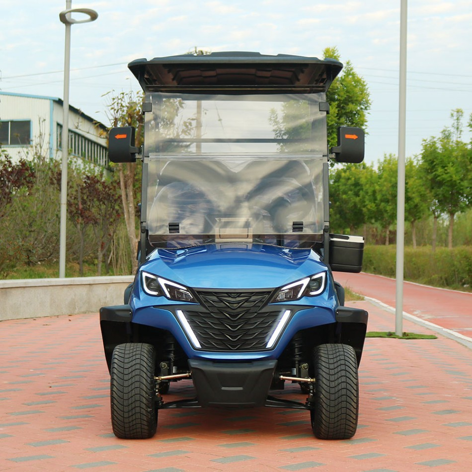High-Resilience High-Speed Performance Reliable 4 Seaters Golf Cart with LCD Display-Equipped